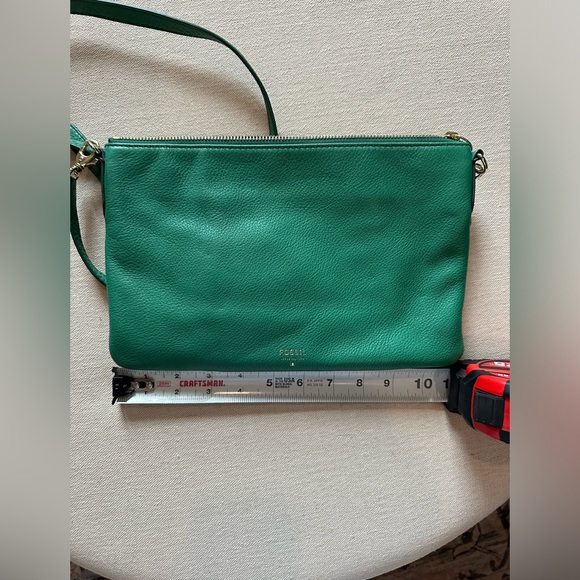 Fossil crossbody leather purse in green - Picture 2 of 5